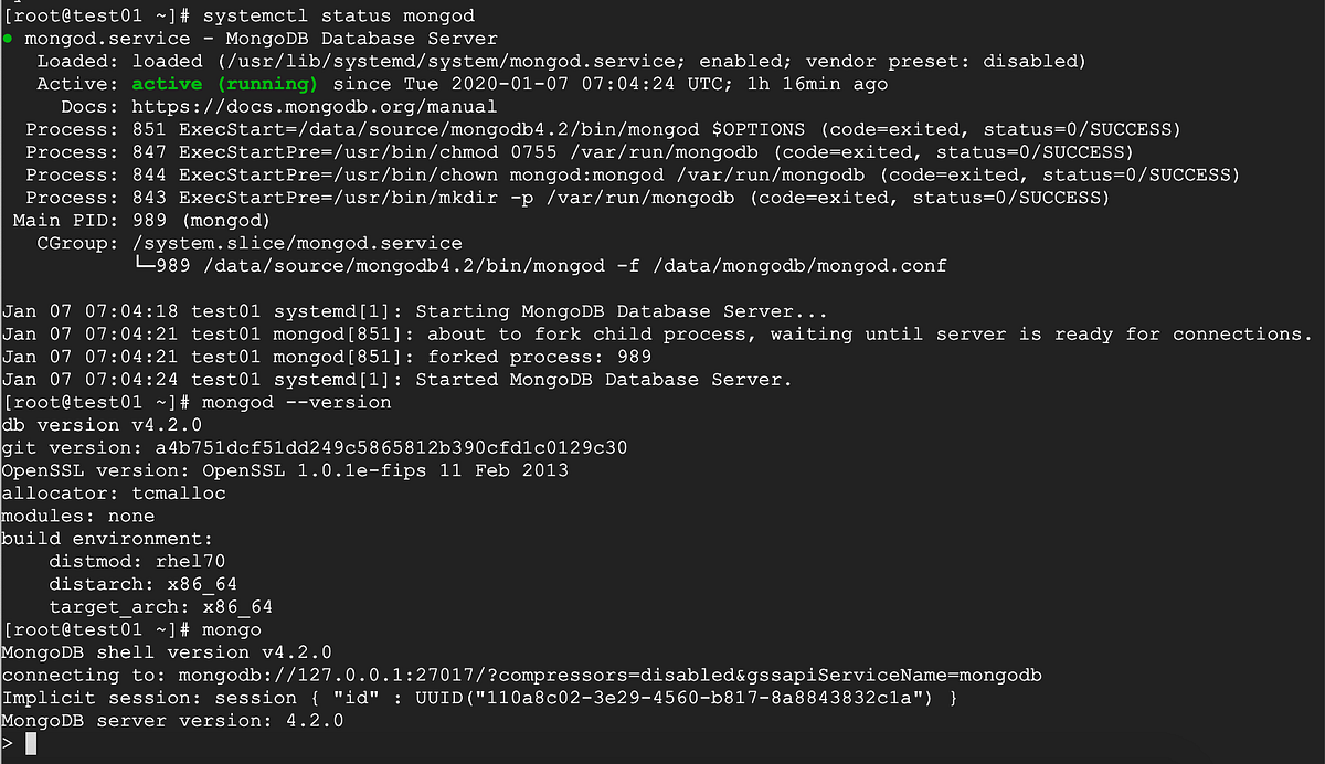 MongoDB Community(4.2.0 .tgz tarball) installation + Upgrade | by Aga ...