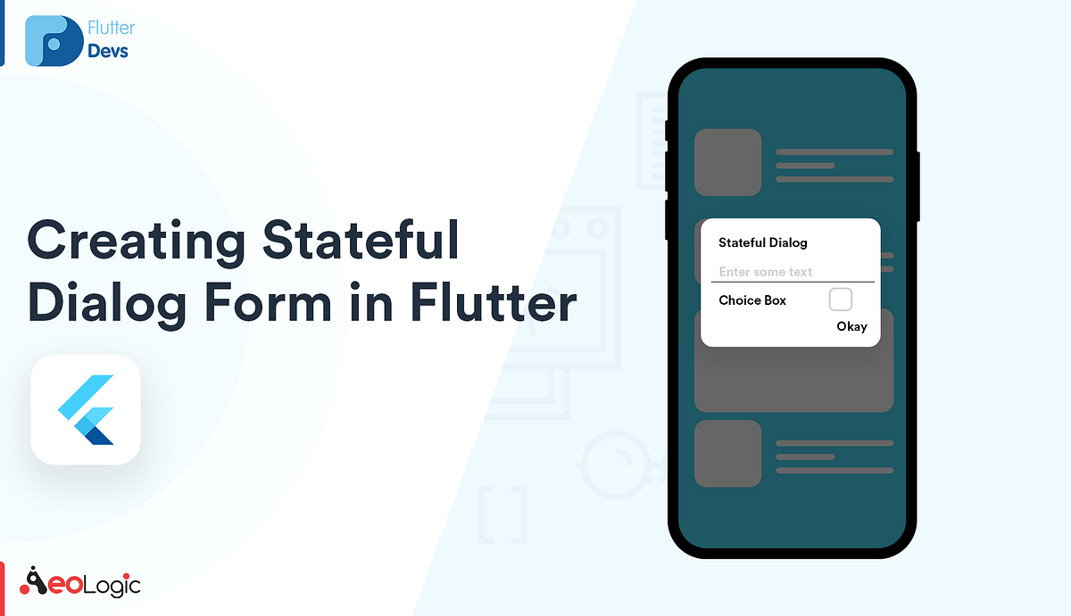 Creating Stateful Dialog Form in Flutter
