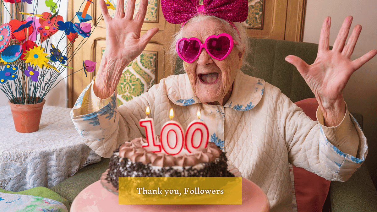 What A Massive Milestone — Reaching 100 Followers On Medium!