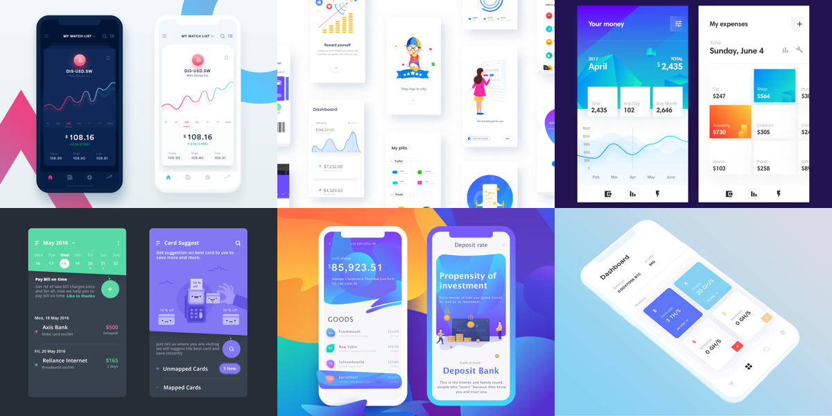 Hedendaags Friday Design Inspiration: 15 Awesome Finance App Designs LH-44
