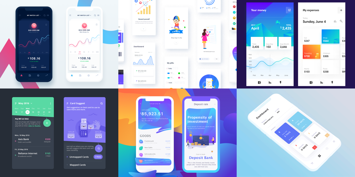 Uitgelezene Friday Design Inspiration: 15 Awesome Finance App Designs CB-63