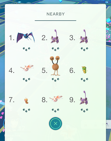 How Nearby Are Nearby Pokemon In Pokemon Go By Sasha Solomon Medium