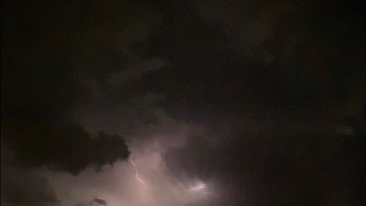 A Midnight Shower. Enamoured by lightning, enamoured by… by Tanner R