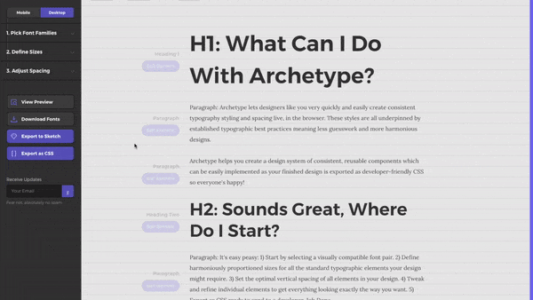 A Better Way To Create Typography Design Systems Ux Collective