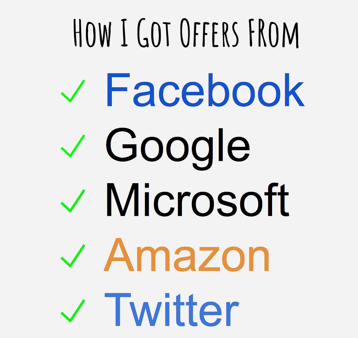 This is for those of you out there who are about to start your job search and who may be worried that you can’t land a top-tier tech job without a Stanford CS degree. Someone told you that you’re not…