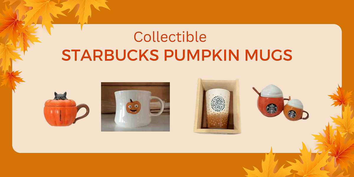 Collectible Starbucks Pumpkin Mugs by Jo Brooks CollectionHero