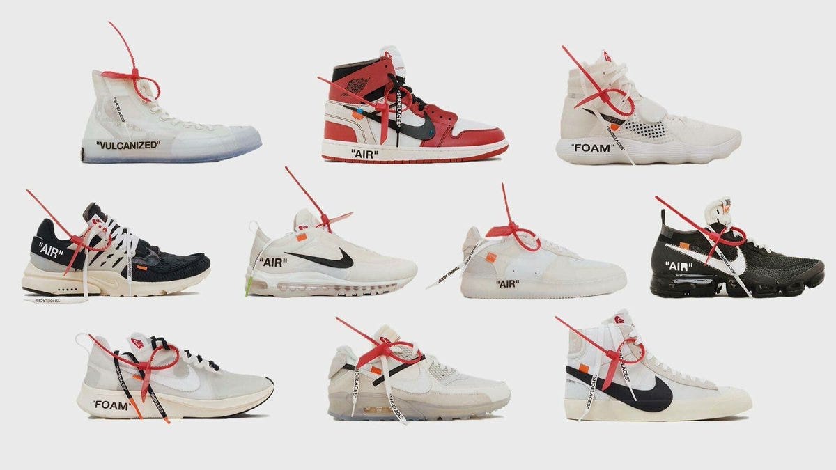 collezione nike x off white