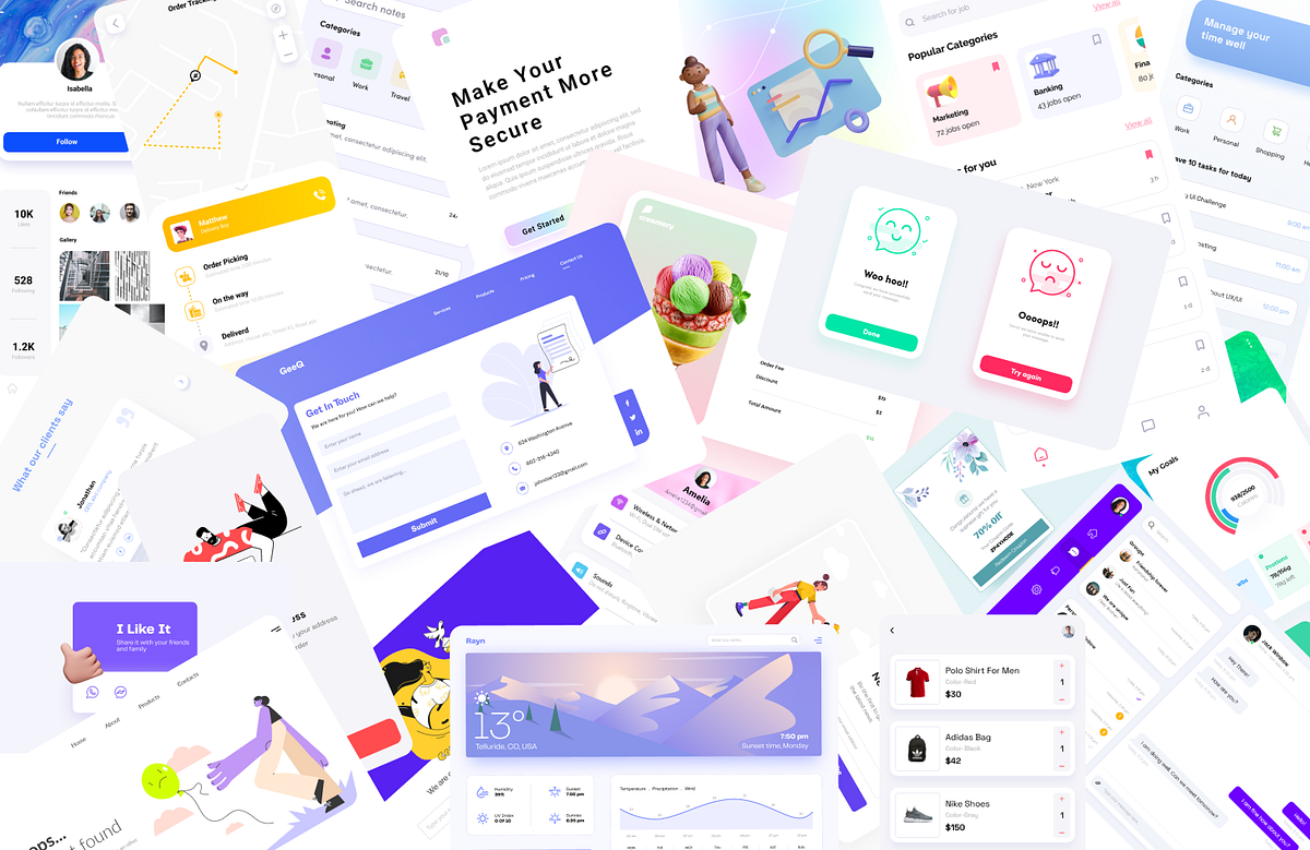 50 Day UI Design Challenge. Hi designers! 👋 I am a UX designer… | by ...