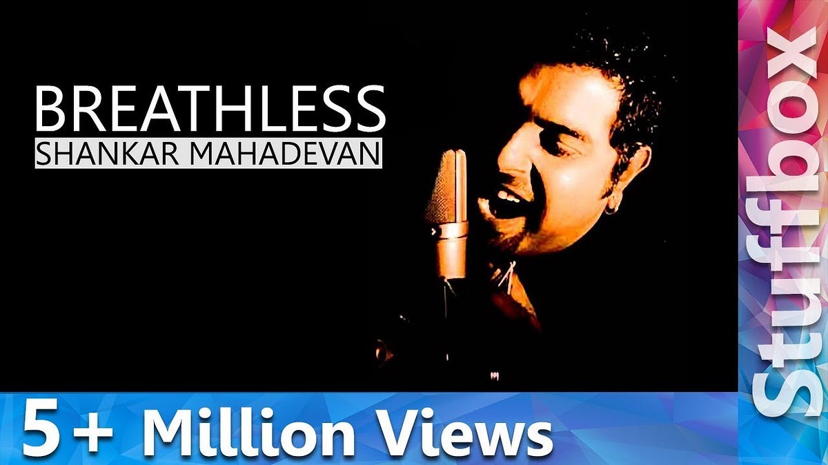 Breathless Lyrics Shankar Mahadevan in English.