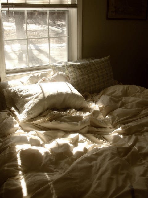 bed near window