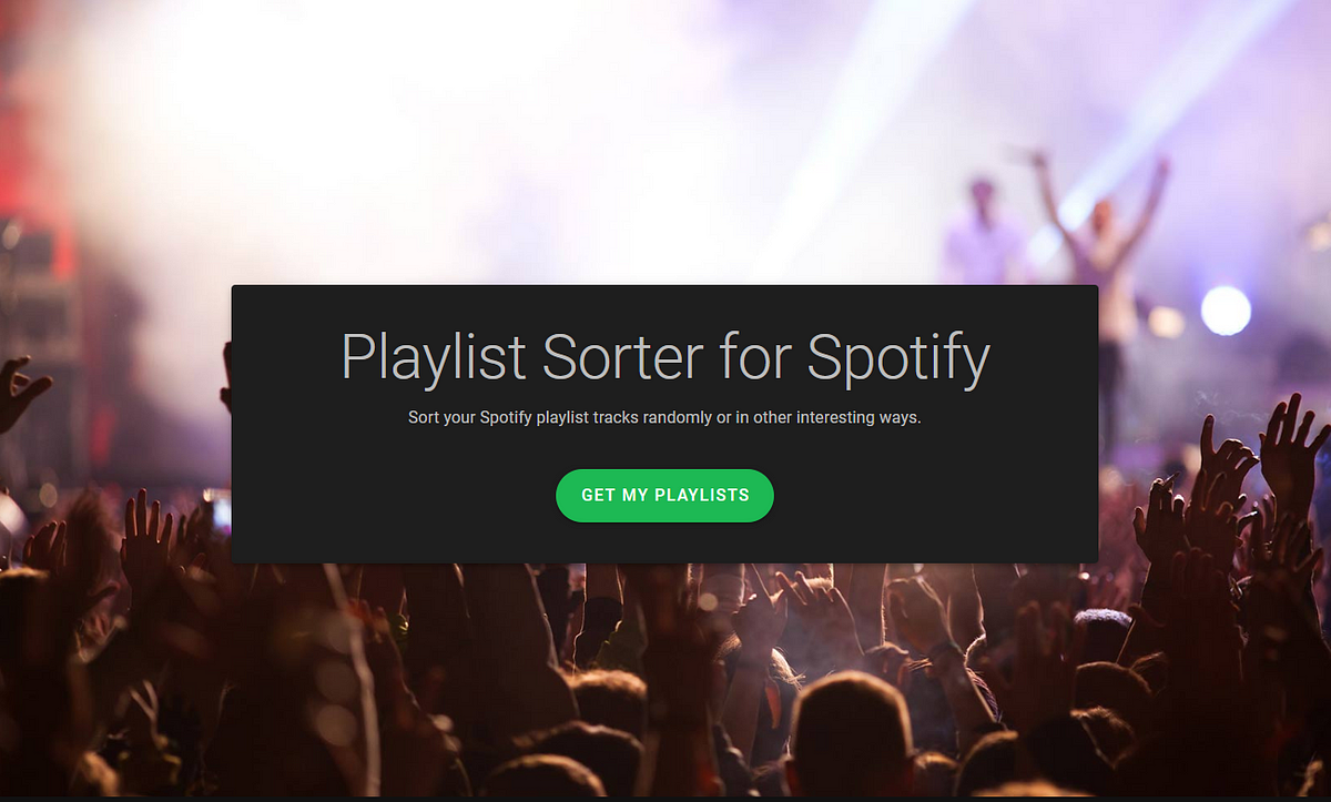 Sort Spotify playlists randomly, by release date, etc ...