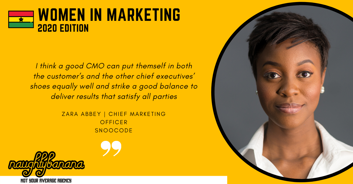 Women In Marketing 2020 Edition ft. Zara Abbey from SnooCODE | by Thabiso  Kgabung | Women In Marketing Interviews | Medium