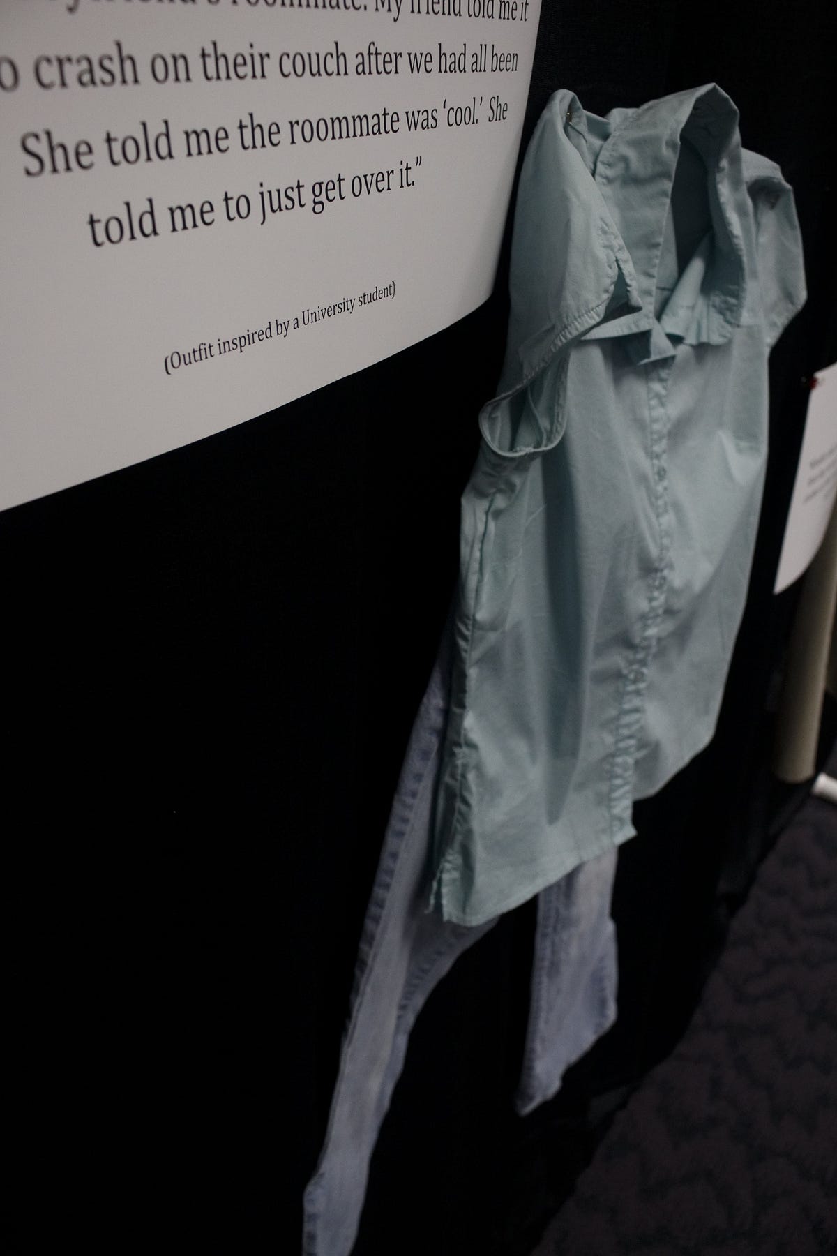 What Wear You Wearing An Exhibit On Sexual Assault By Maggie Sharp Medium