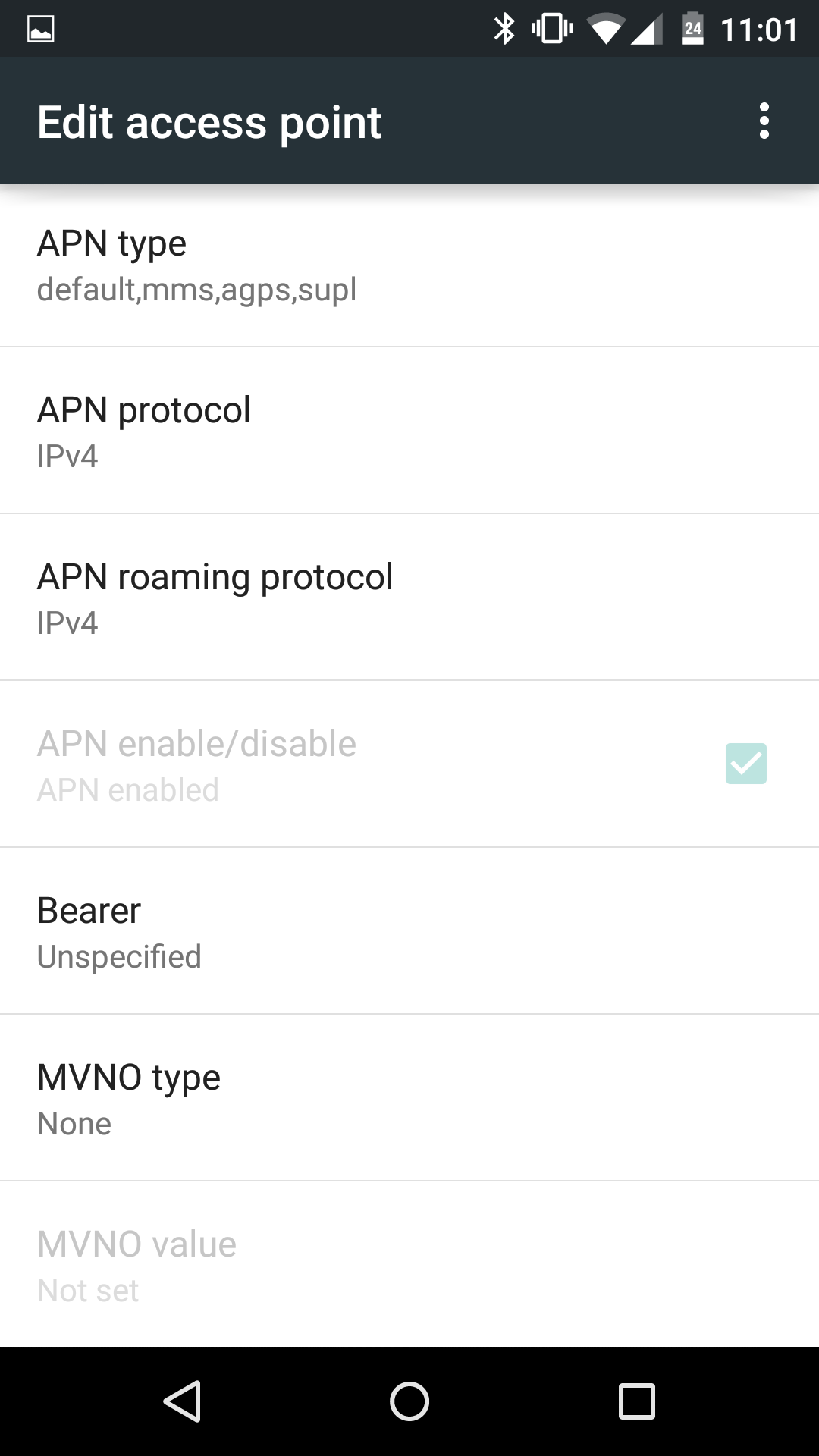 Consumer Cellular LTE APN settings for Android