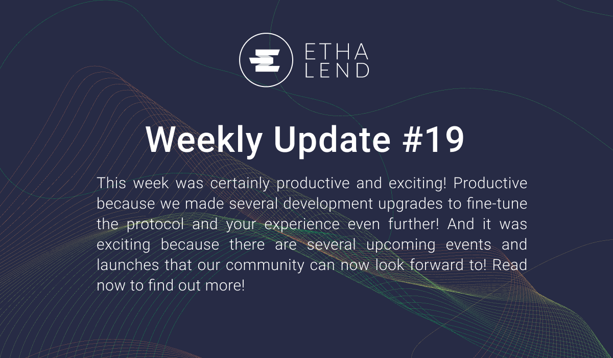 ETHA Lend Weekly Update #19 — Survey, dynamic calculations, partnerships, and more!
