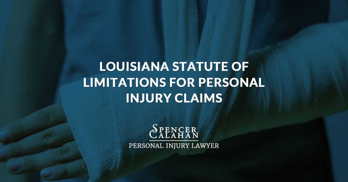 Louisiana Statute of Limitations for Personal Injury Claims by