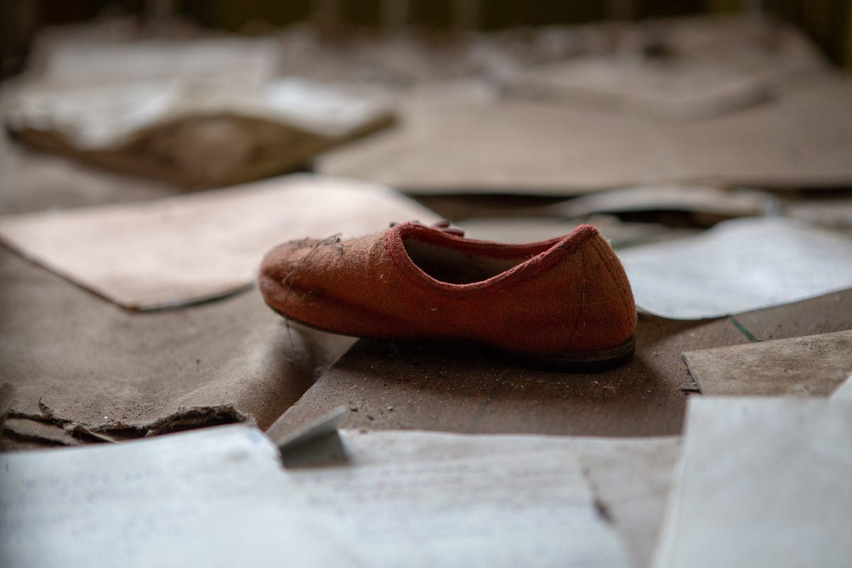 Ever Wonder How One Can Lose a Shoe? by Francine Fallara Blue