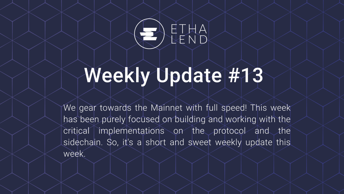 ETHA Lend Weekly Update #13 — API, My Portfolio Page, and More!