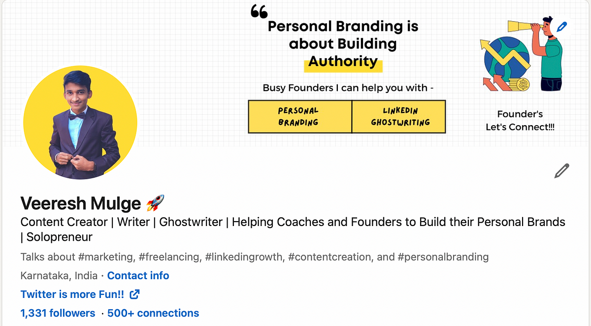 5 Ways to build an Impactful Personal Brand on Linkedin by Veeresh