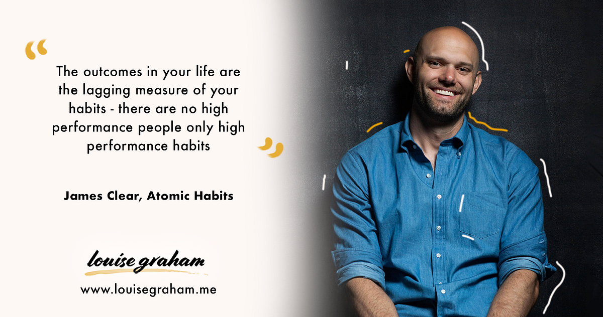 James Clear Atomic Habits Quotes James Clear's Atomic Habits. Interview Ideas / Knowledge & Insights… | By  Louise Graham | Medium
