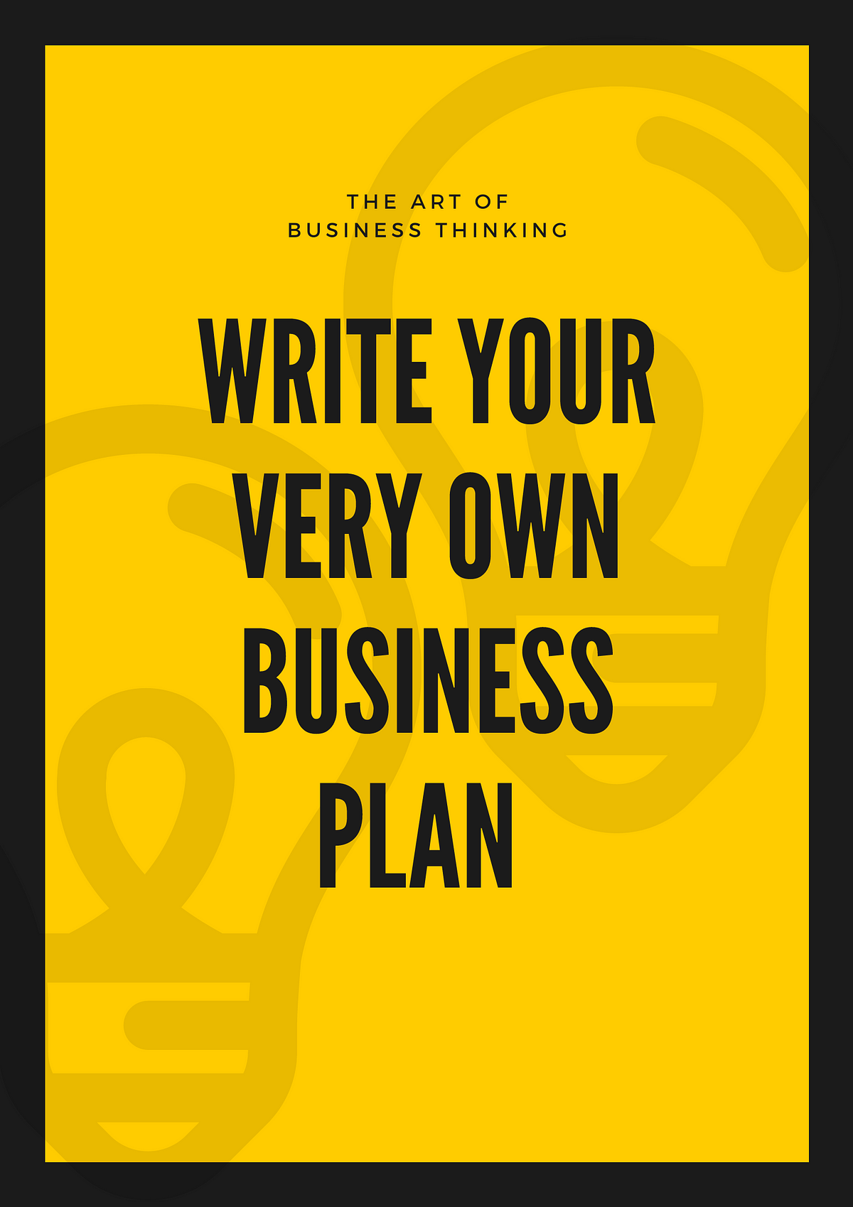 can i write my own business plan