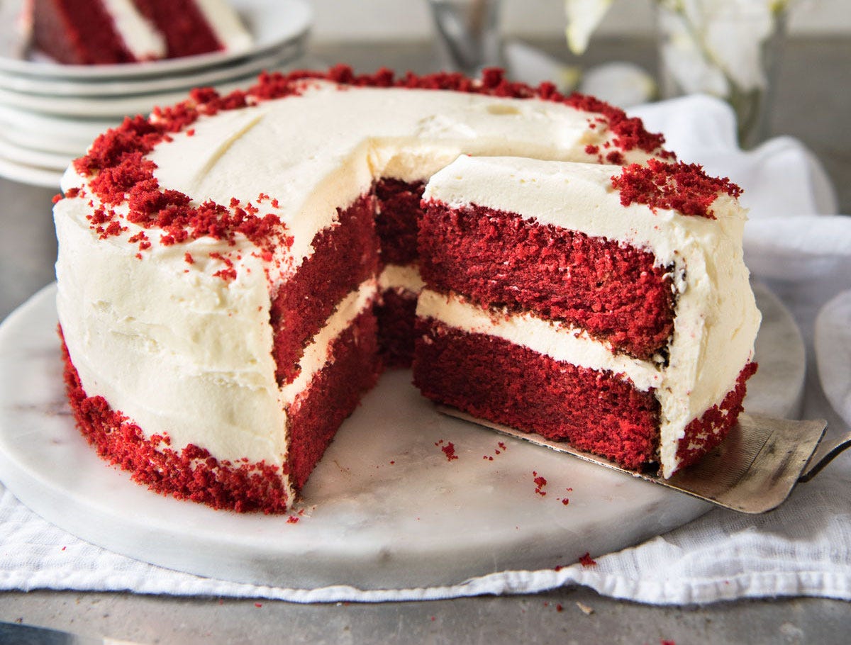 Delicious Red Velvet Cake.