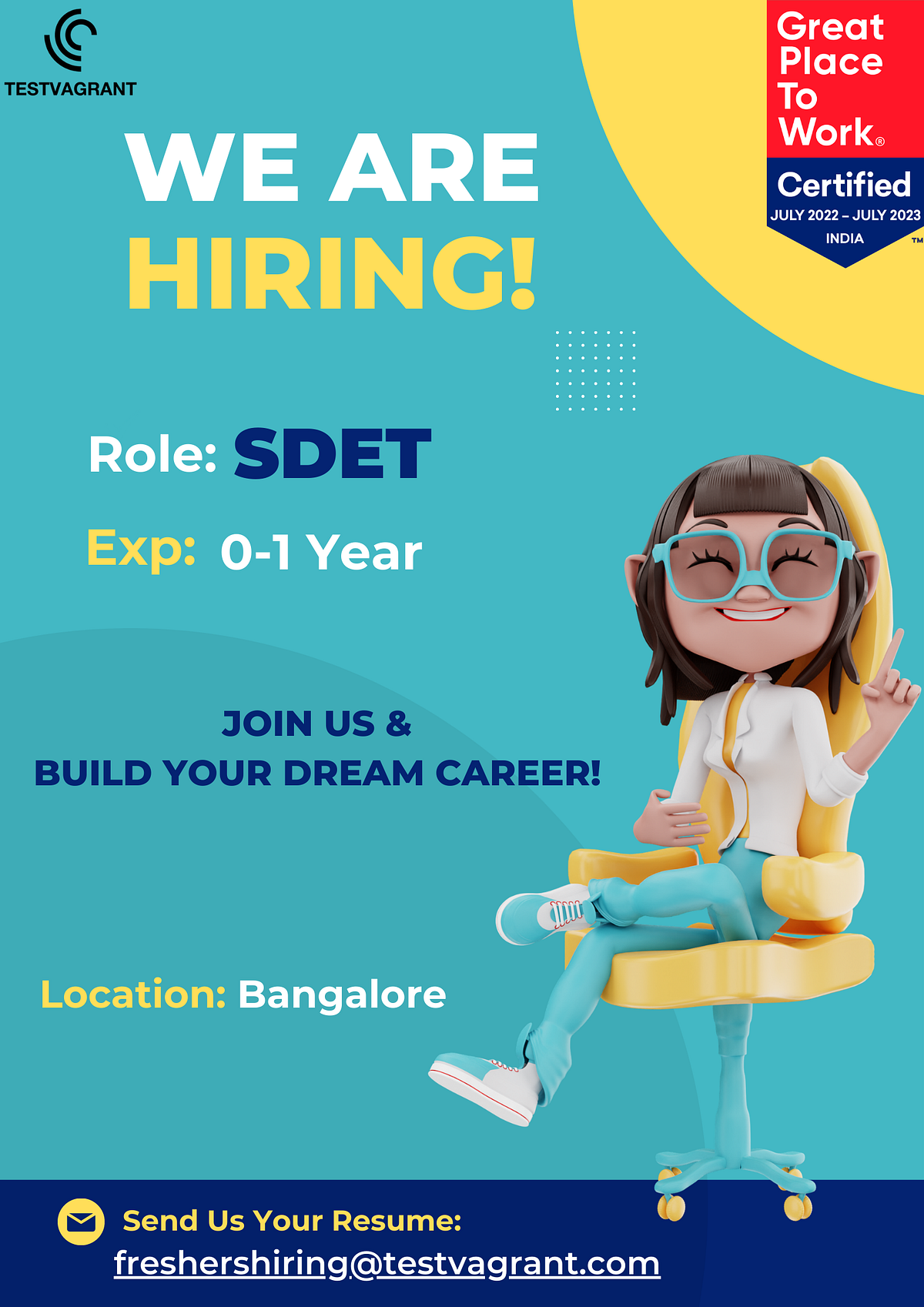 TestVagrant Freshers Hiring 2022 Kickstart Your Career With Us by