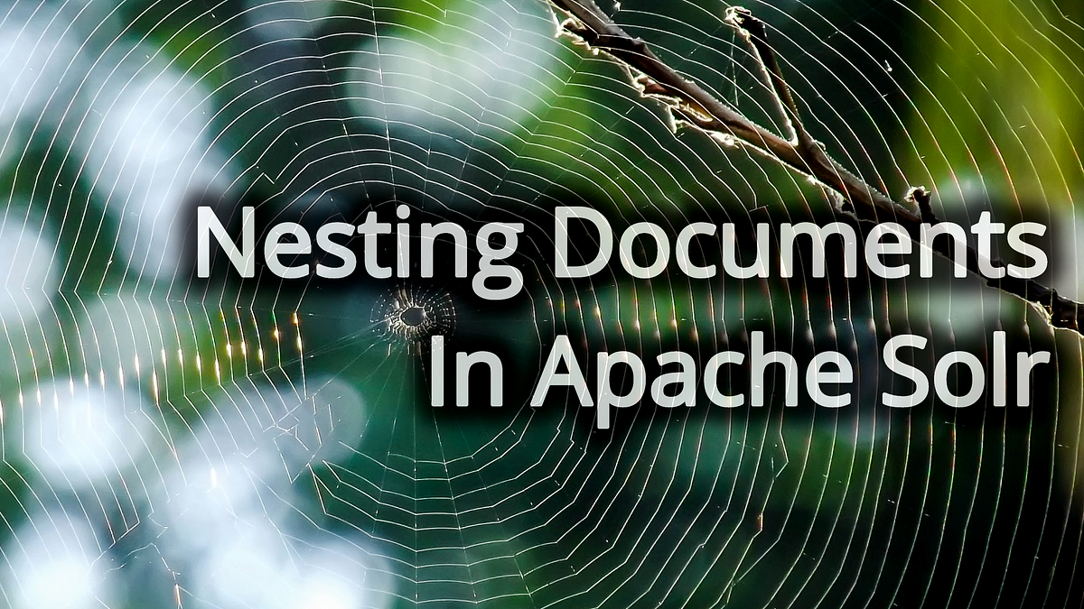 Nesting documents in Apache Solr. Solr indexes nested documents in blocks…  | by Pablo Castelnovo | Medium