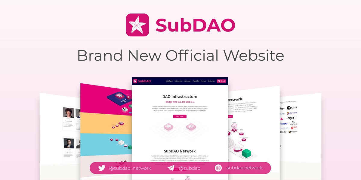 SubDAO Brand New Official Website Is Upgraded to New Style
