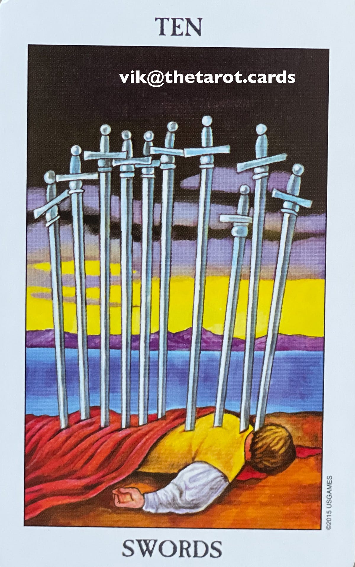 The Card of the Day: Ten of Swords | by Vik Kumar | The Tarot Cards by Guru  Ji