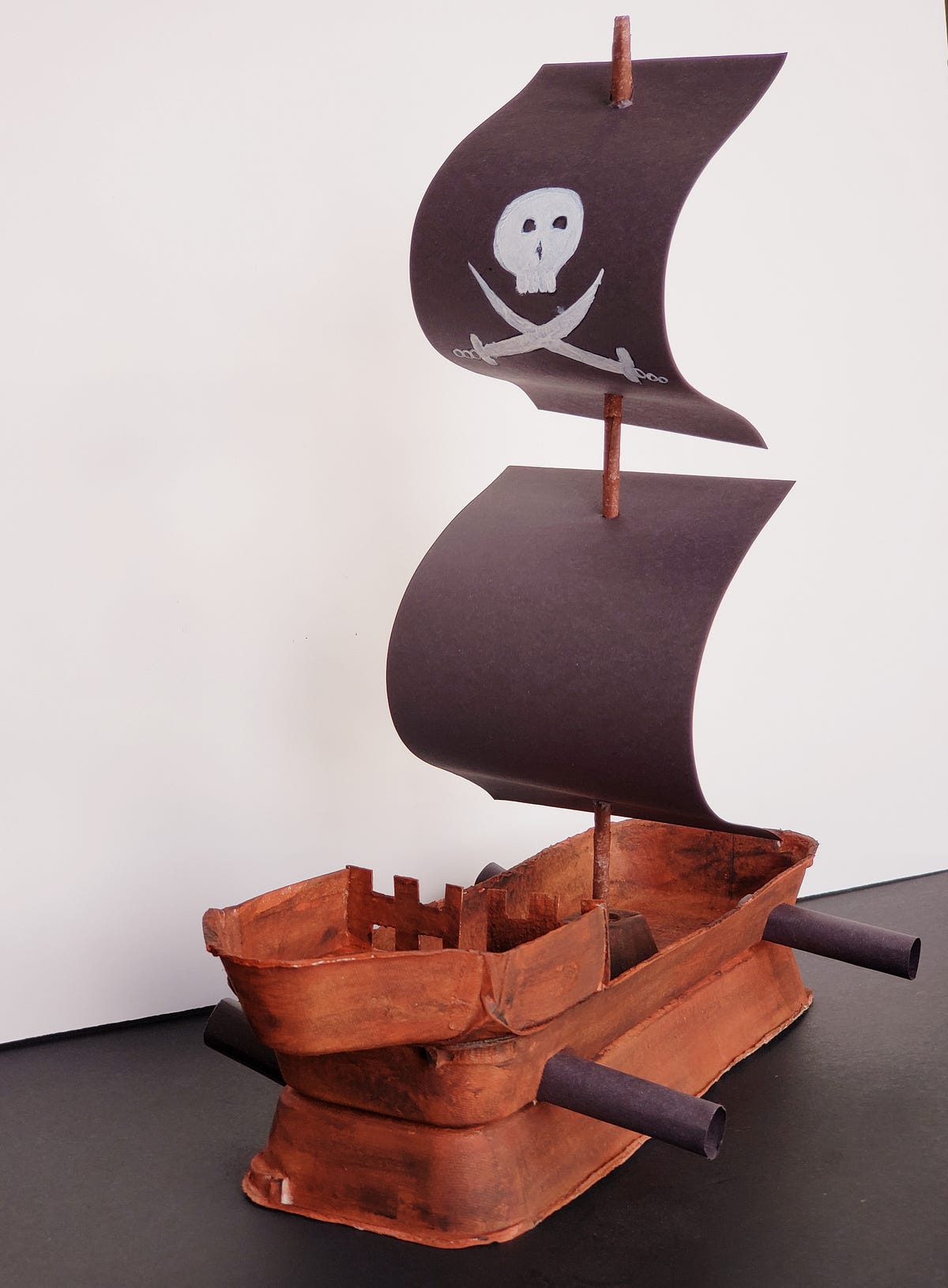 DIY Pirate Ship out of egg carton by The Kids Craft Channel Medium