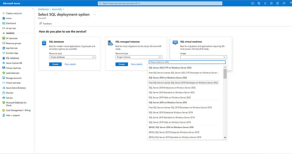 Create SQL Server on a Windows virtual machine in the Azure | by Shruti ...