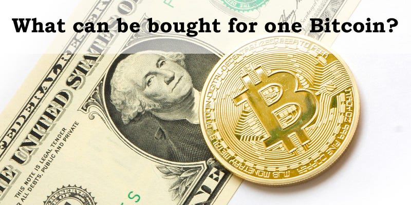 what can i buy with one bitcoin