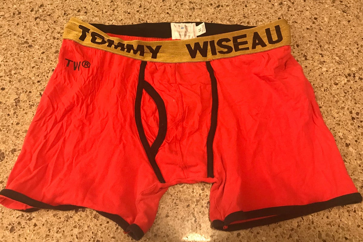 Tommy Wiseau boxer brief review. If you have ever wondered what it's… | by  Datapotomus | Medium
