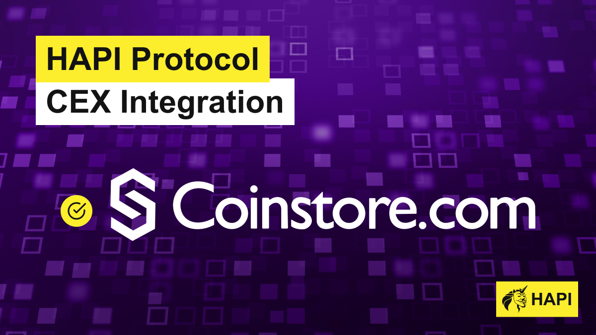 HAPI Protocol — CEX Integration. HAPI Protocol is beginning to offer