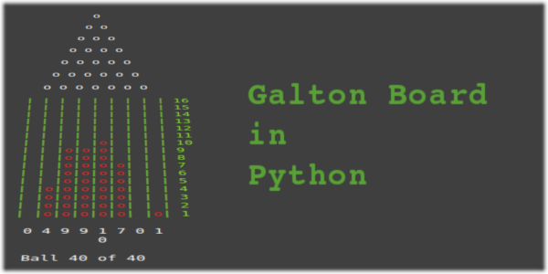 Galton Board In Python A Simulation In Python Of A Galton By Chris Webb Explorations In 