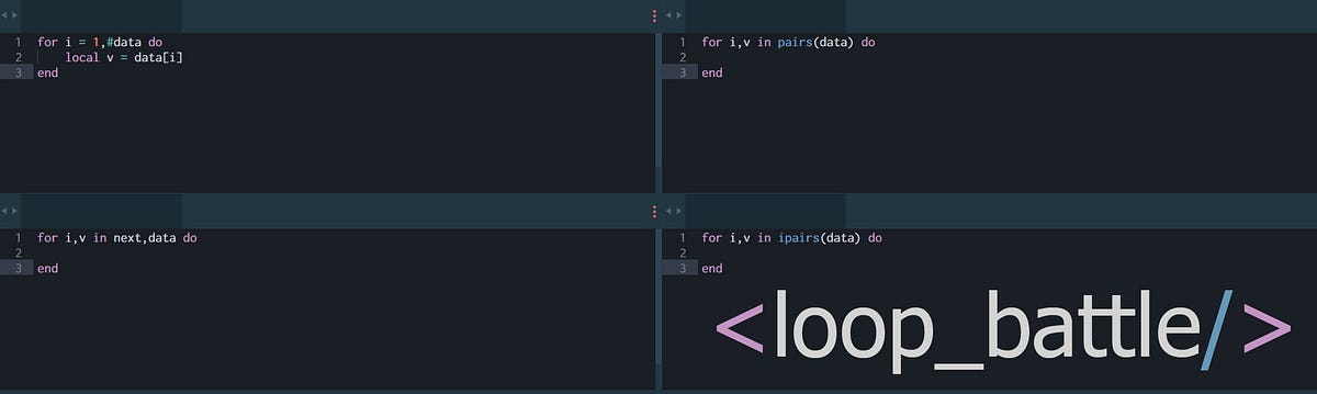 Battle Of The Loops Debunking The Lua Loop Optimization By