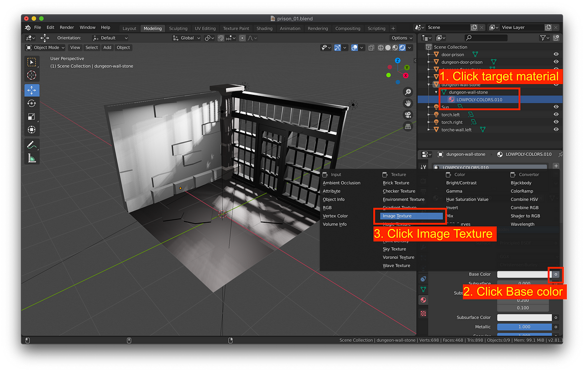 Blender 2.8 import FBX with material | by katopz | Medium