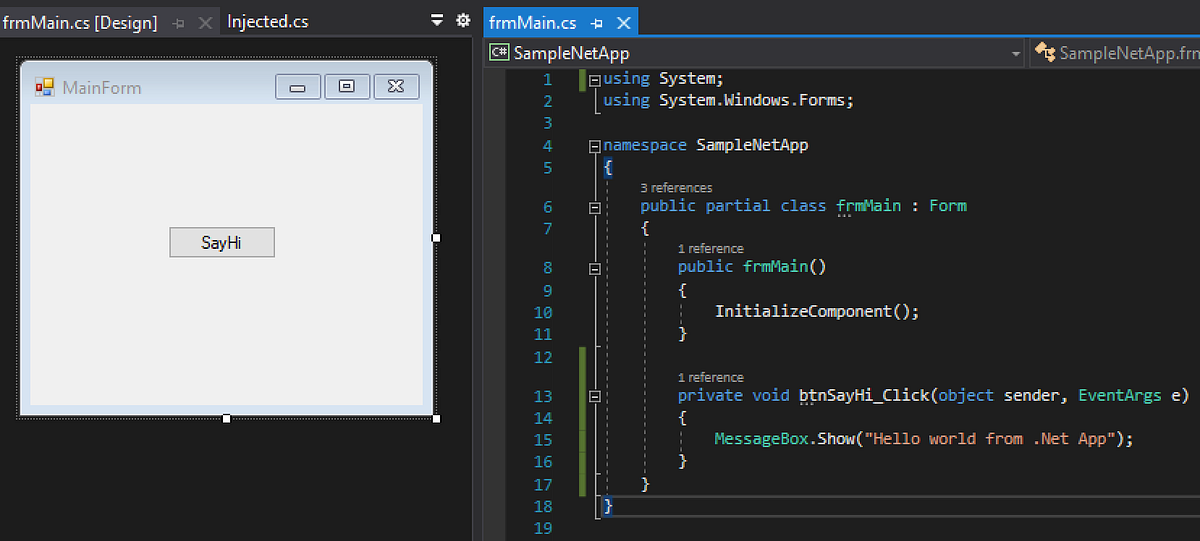 Injecting Assembly Into Application by Gurhan Polat Medium