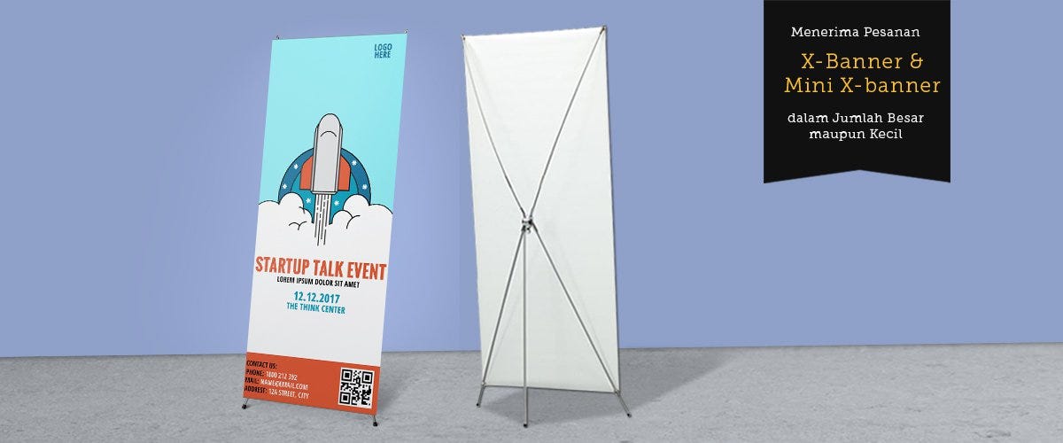 X Banner Untuk Kepentingan Pribadi Dan Juga Bisnis Branding Milik