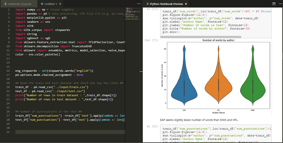 jupyter notebook presentation vs code