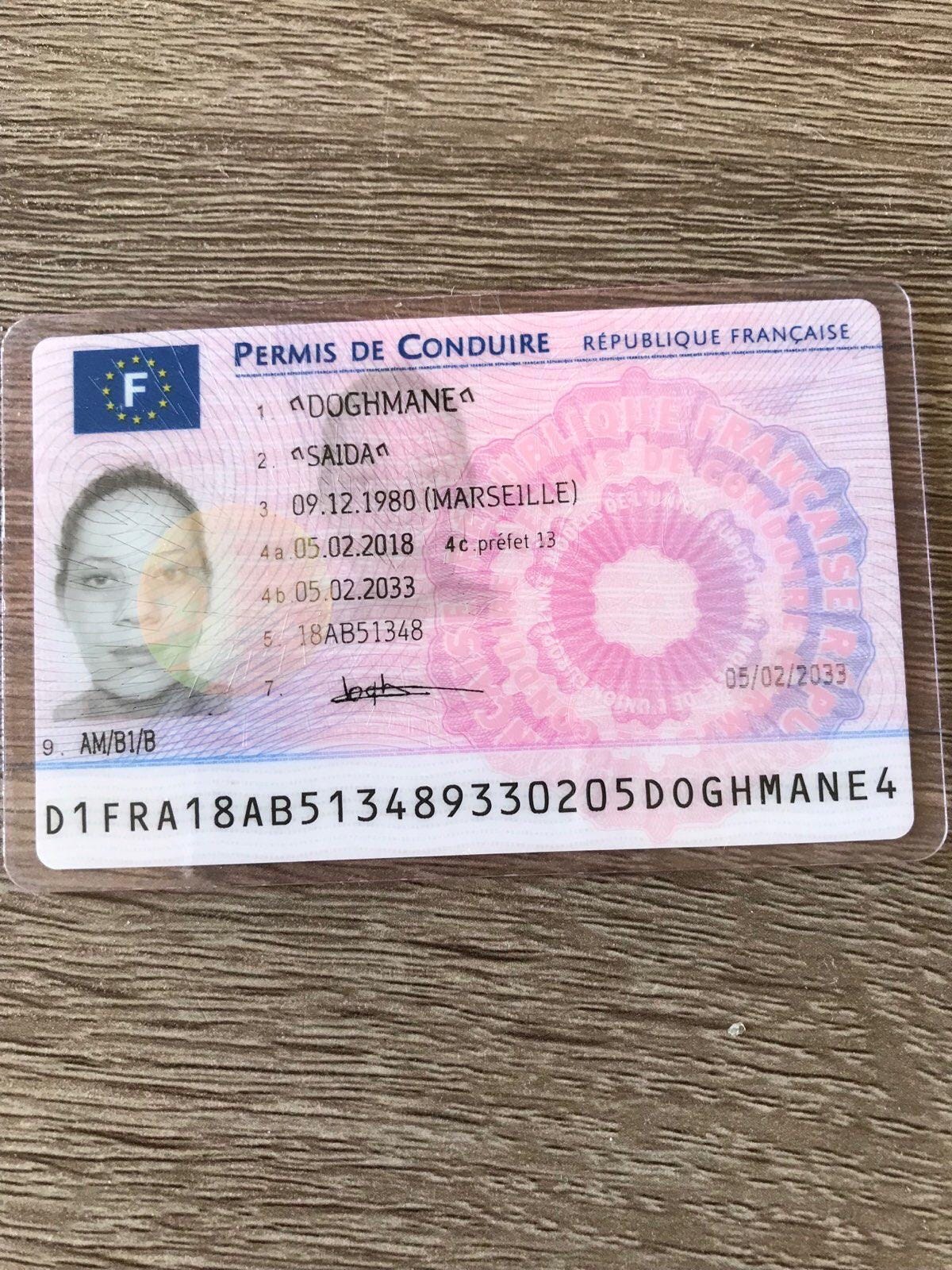 Водительское удостоверение Франции