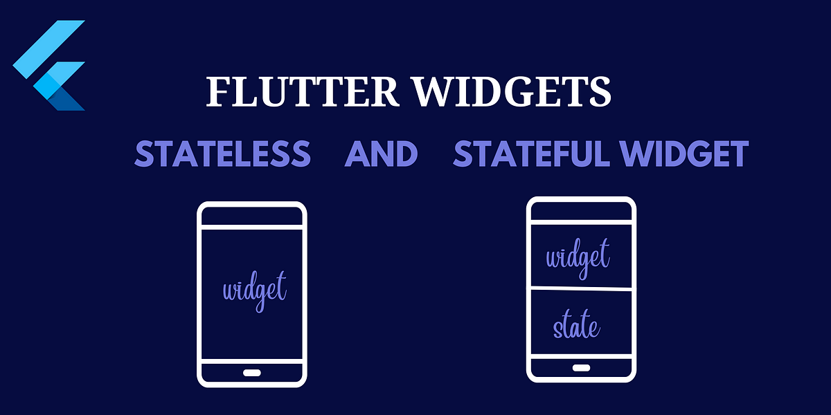 Widgets in Flutter: Stateless and Stateful Widget | by Vaishnavi Barge ... image.