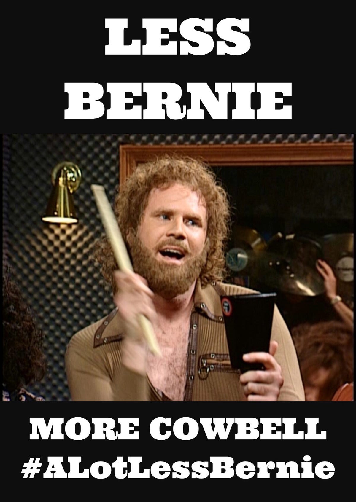 MORE COWBELL 🐄 🔔 Another AntiBernie Meme of the Day by JJManring by