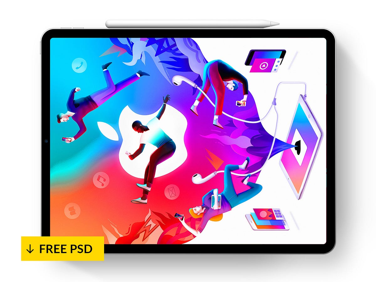 Download Free Ipad Pro Mockups For 2020 Psd Sketch July 2021 Ux Planet