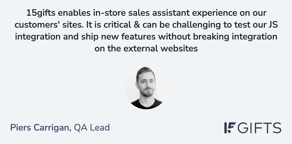 15Gifts uses Requestly to test JS tags on external websites by