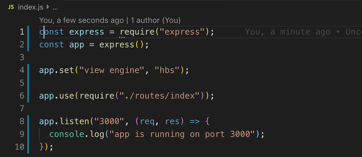 Create a simple Express App. Looking for a quick and simple stack… by
