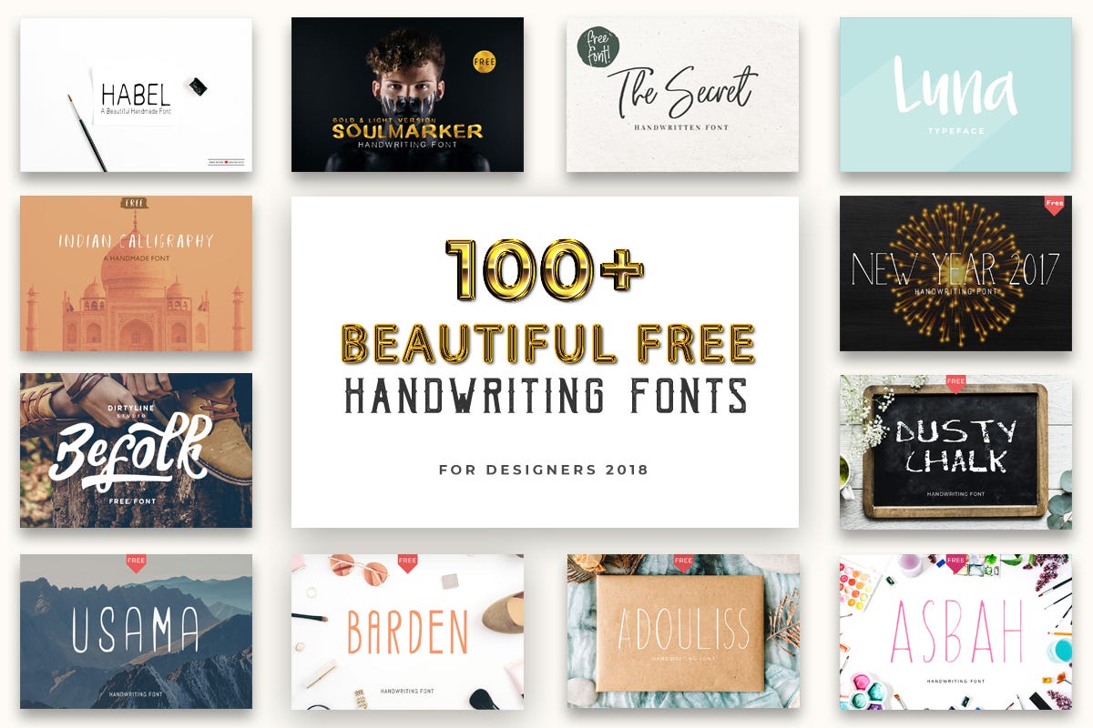 Download 100 Beautiful Free Handwriting Fonts To Download In 2021 Medium