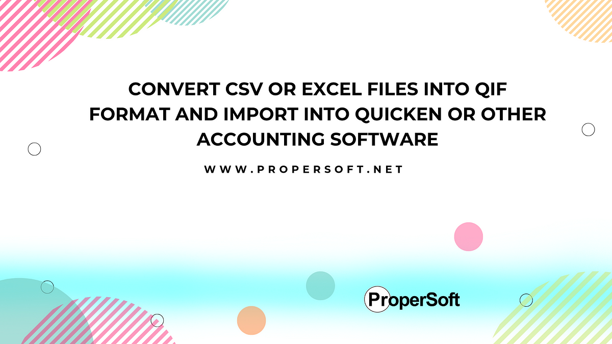how to convert csv to quicken file
