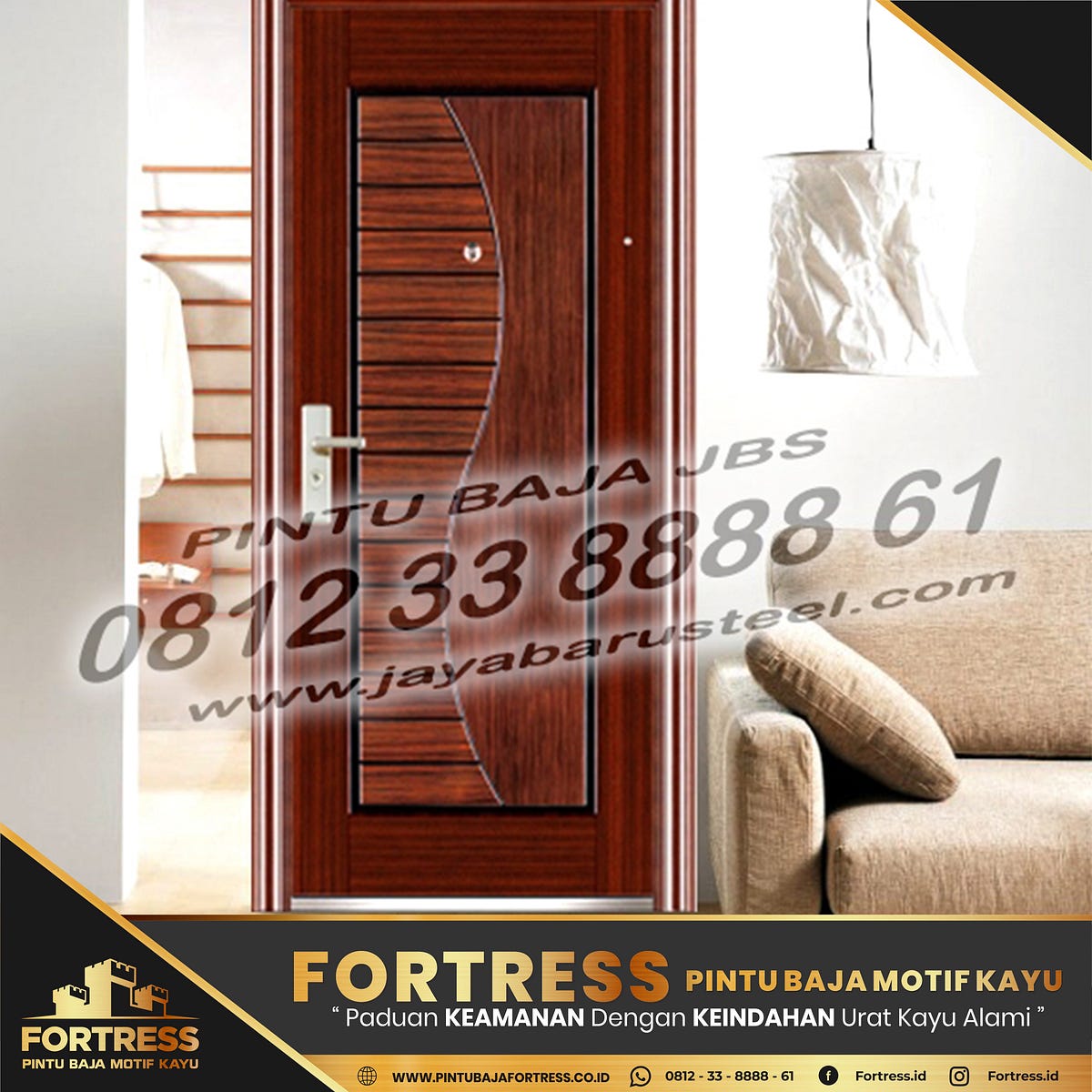 0812 91 6261 07 FORTRESS Cara Membuat  Pintu  Dari Baja  